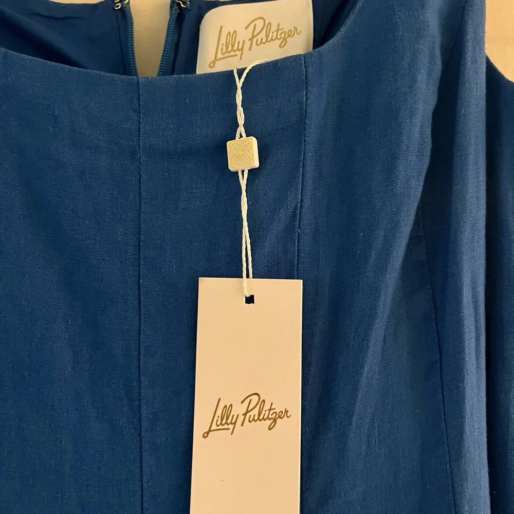 Lilly Pulitzer linen Calina Midi Dress - Picture 11 of 12